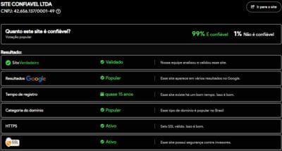 Site verificado e verdadeiro:599kcom